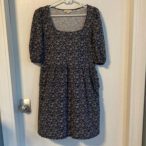 Boden floral puff sleeve cotton dress 8